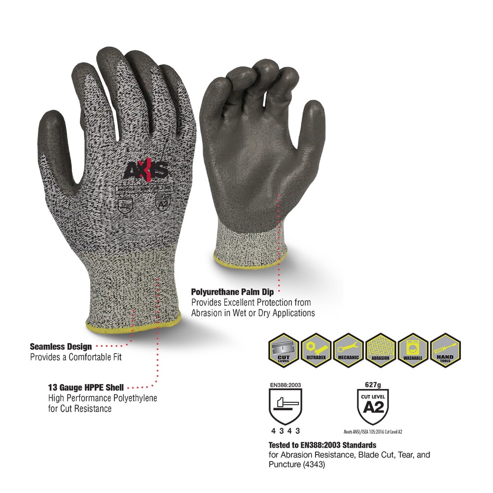 Radians RWG530 Cut Level A2 Work Glove 13 Gauge